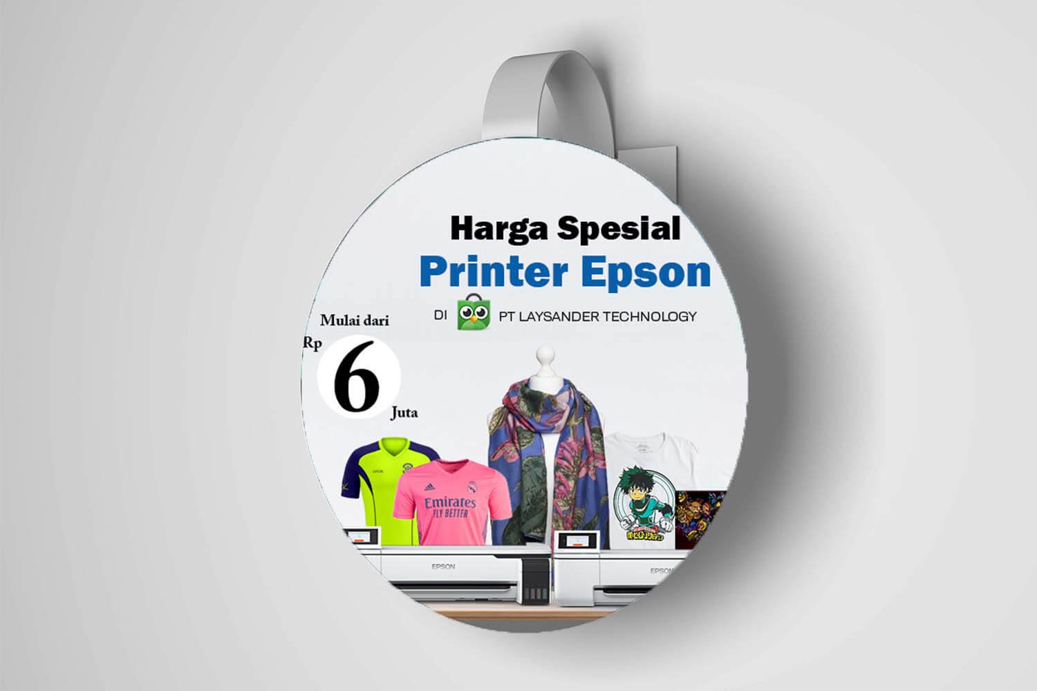 7. Wobbler Materi Promosi Yang Menggemaskan