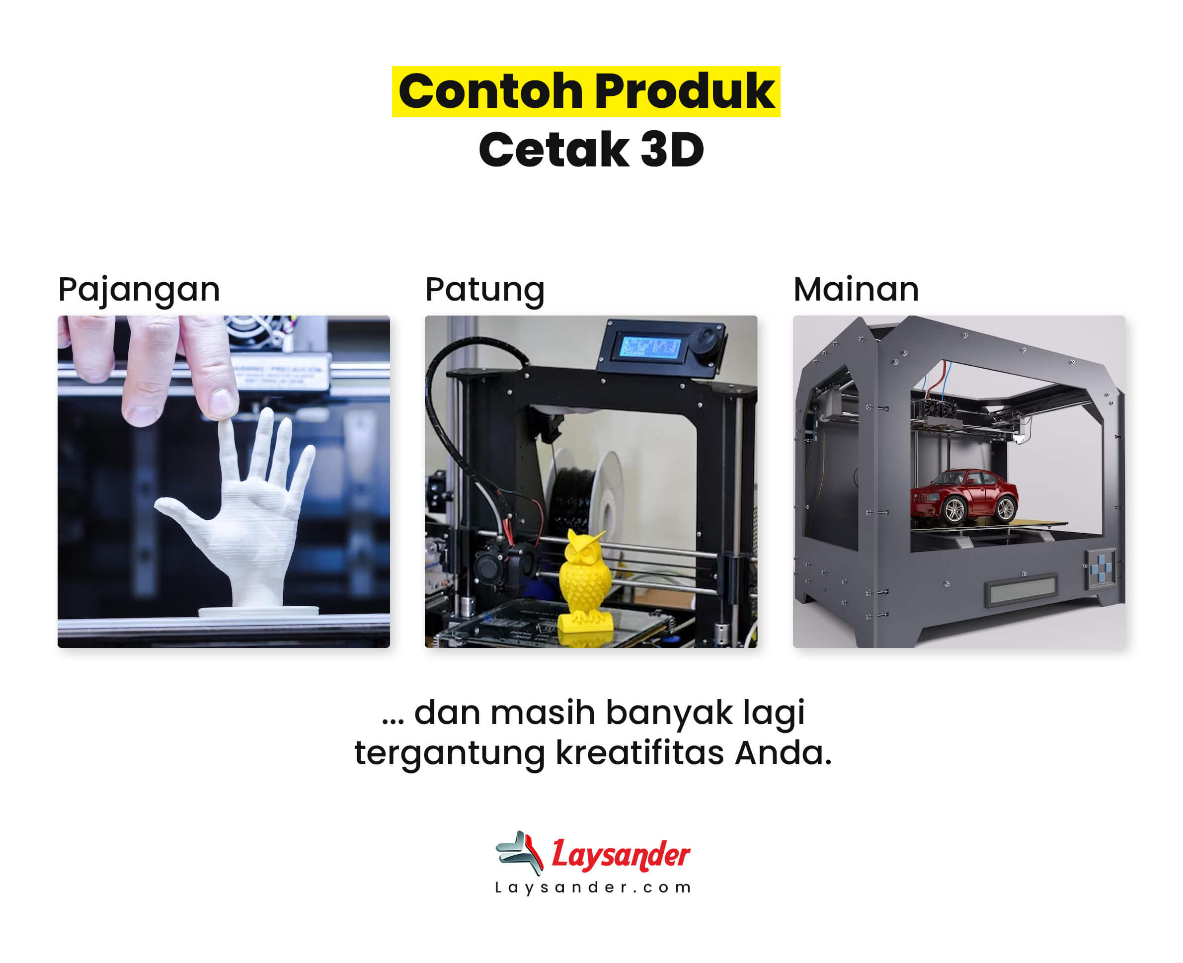 Contoh Produk 3D Seperti Patung Dan Hiasan Rumah