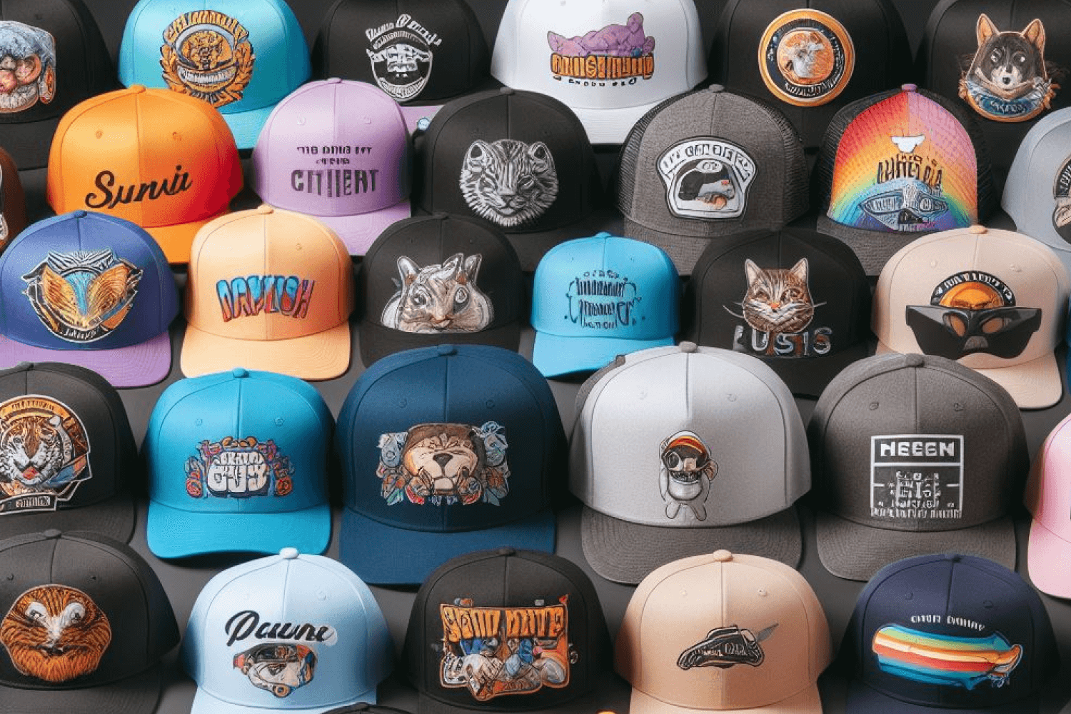 Topi Dengan Custom Nama Dan Gambar