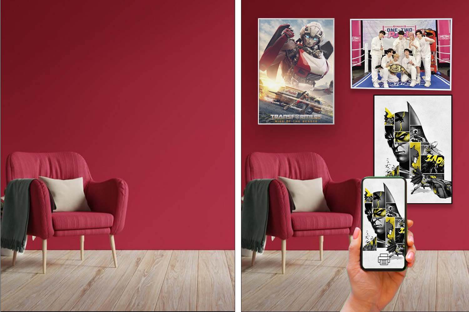 Poster Dan Foto Custom Untuk Peluang Bisnis Dekorasi Rumah.