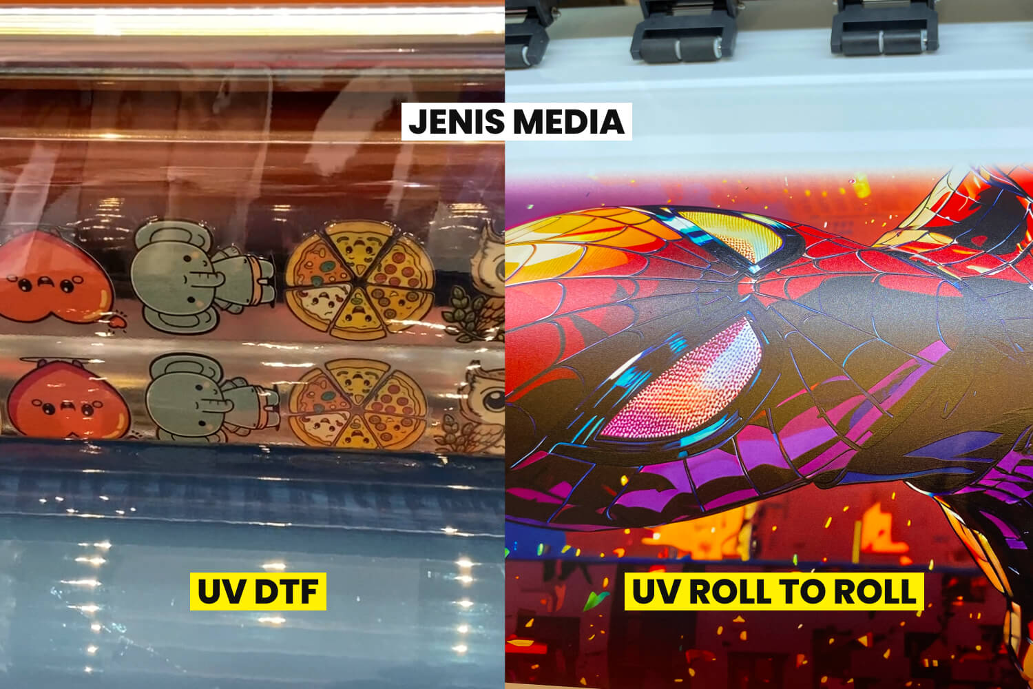 Hasil Cetak Printer Uv Dan Dtf Uv Pada Berbagai Media.
