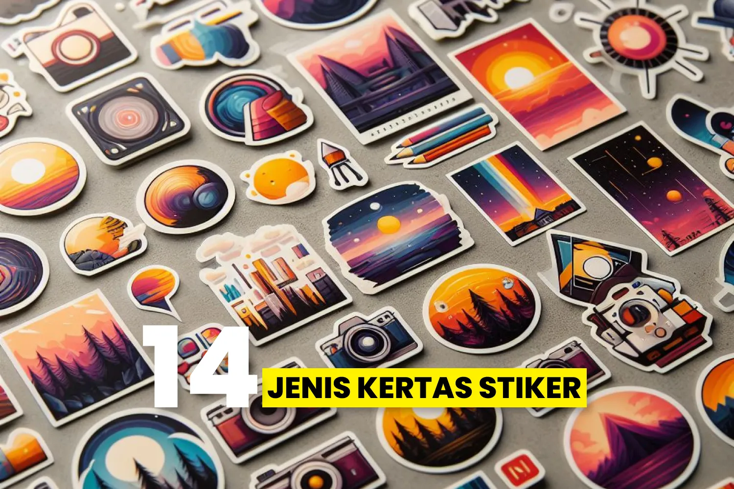 Berbagai Jenis Kertas Stiker Dengan Aplikasi Yang Berbeda Untuk Kebutuhan Bisnis Indoor Dan Outdoor.