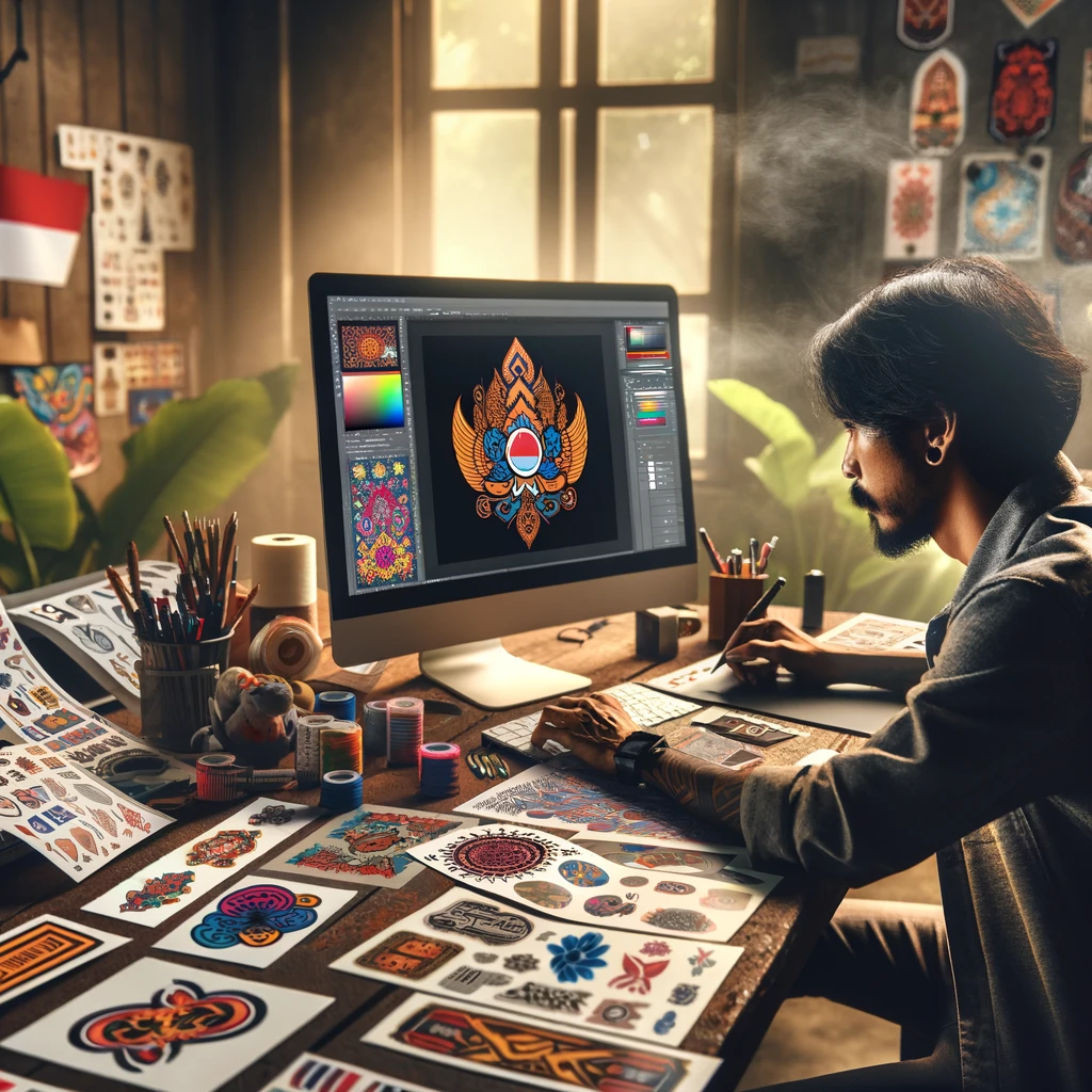 Pemilik Bisnis Sticker Tekun Hadapi Tantangan