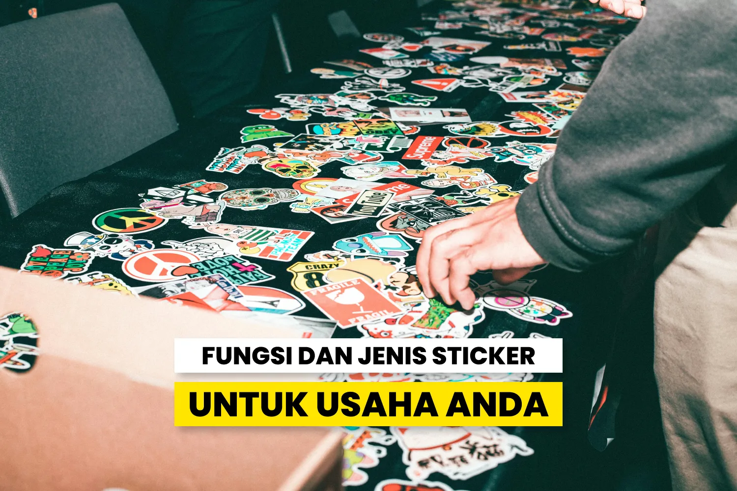 Ilustrasi Jenis-Jenis Sticker.