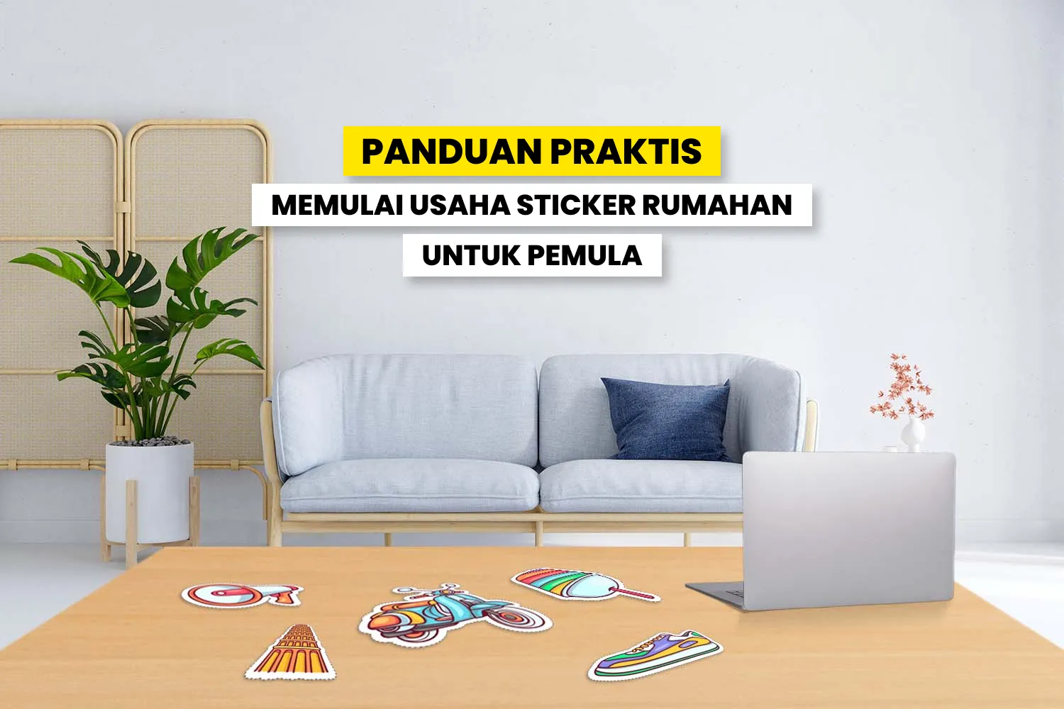 Ilustrasi Usaha Sticker Rumahan