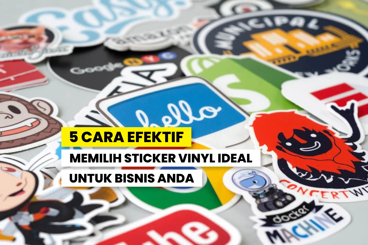 Berbagai Jenis Sticker Vinyl Untuk Produk.