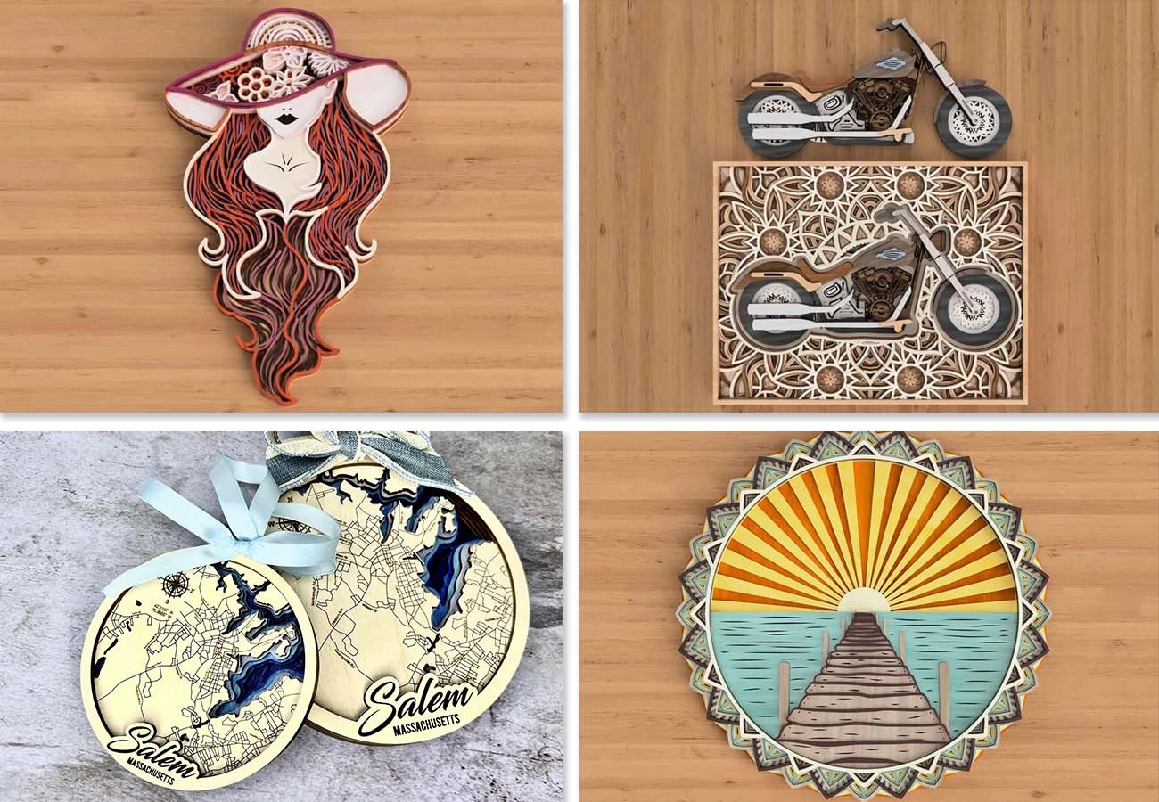 Contoh Produk Dengan Hasil Finishing Halus Dari Mesin Laser Cutting.