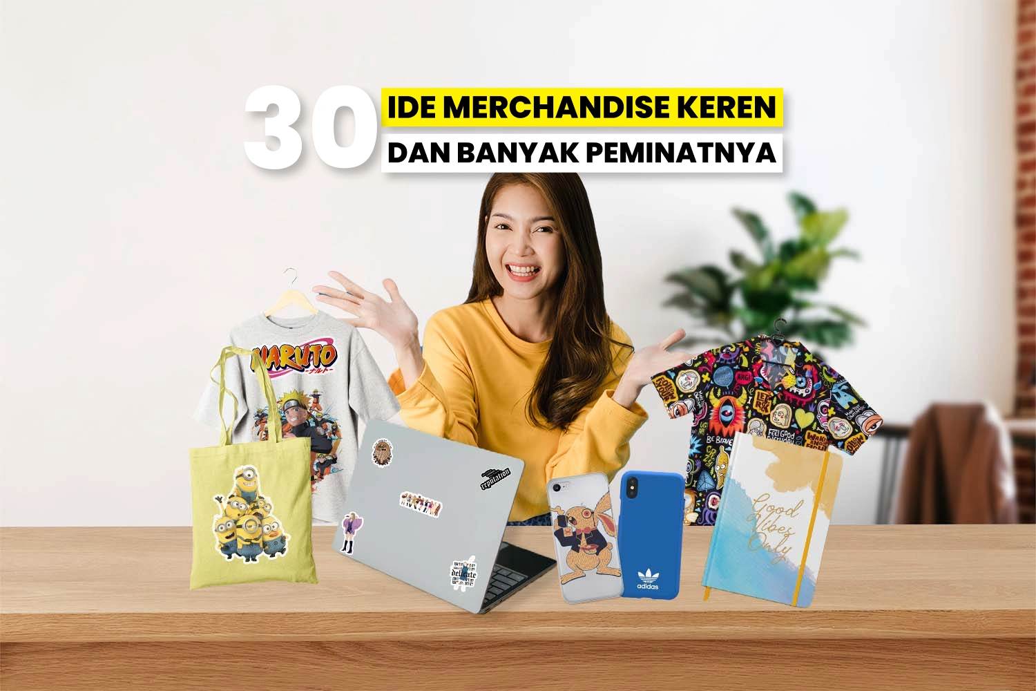 Contoh Merchandise Keren Termasuk Hoodie, Gantungan Kunci, Sticker, Dan Lainnya Dengan Banyak Peminat.