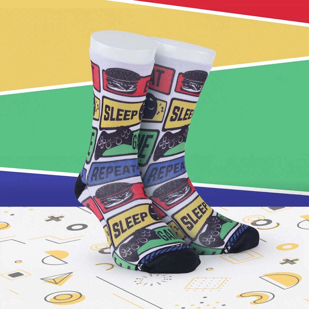Kaos Kaki Dengan Desain Colorful Dan Unik, Cocok Untuk Anak-Anak, Remaja, Dan Dewasa.