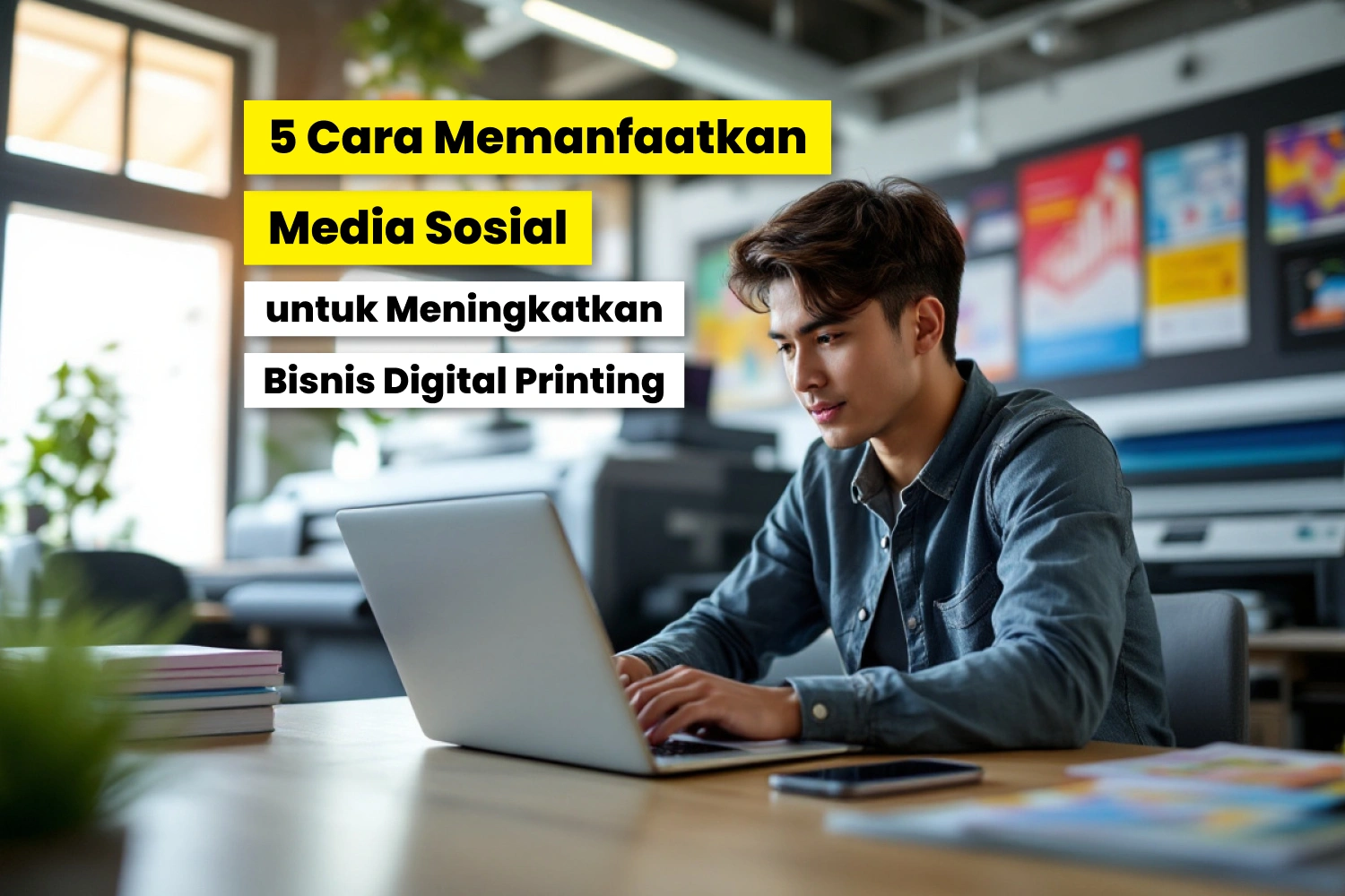 Berbagai Postingan Digital Printing Di Media Sosial.