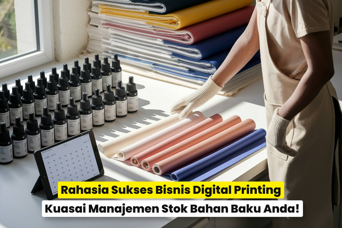 7 Tips Penting Dalam Melakukan Manajemen Stok Bahan Baku Digital Printing Agar Bisnis Lebih Untung Dan Maksimal Profitnya.