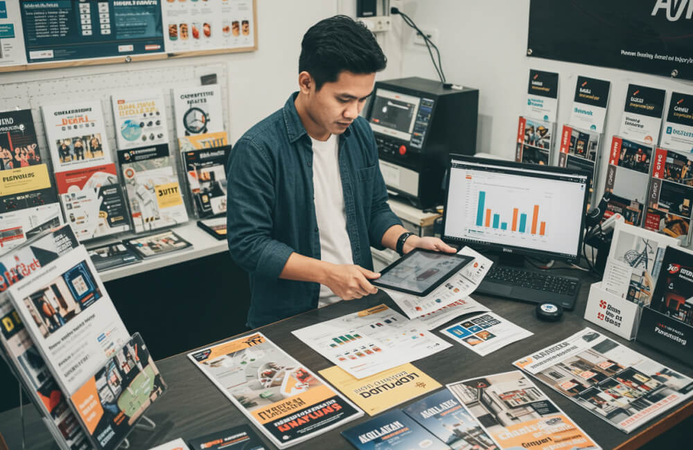 Riset Mendalam Kompetitor Dan Target Pasar Untuk Modal Awal Usaha Digital Printing Detail.