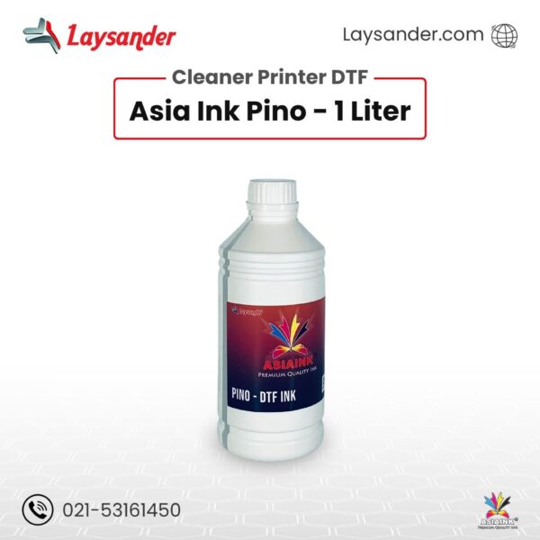 Tinta DTF Flush Pino 1 liter untuk mencegah printhead tersumbat dan menjaga performa printer