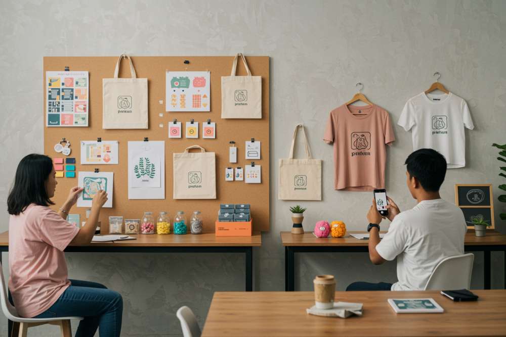 Strategi Membangun Brand Awareness Untuk Bisnis Digital Printing Melalui Media Sosial, Kemasan Produk, Dan Layanan Konsisten.