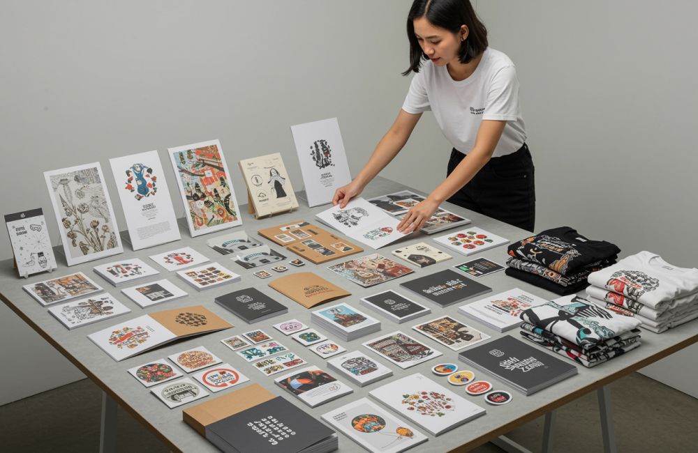 Karya Terbaik Digital Printing Seperti Brosur, Banner, Kaos, Dan Totebag Dengan Teknik Finishing.
