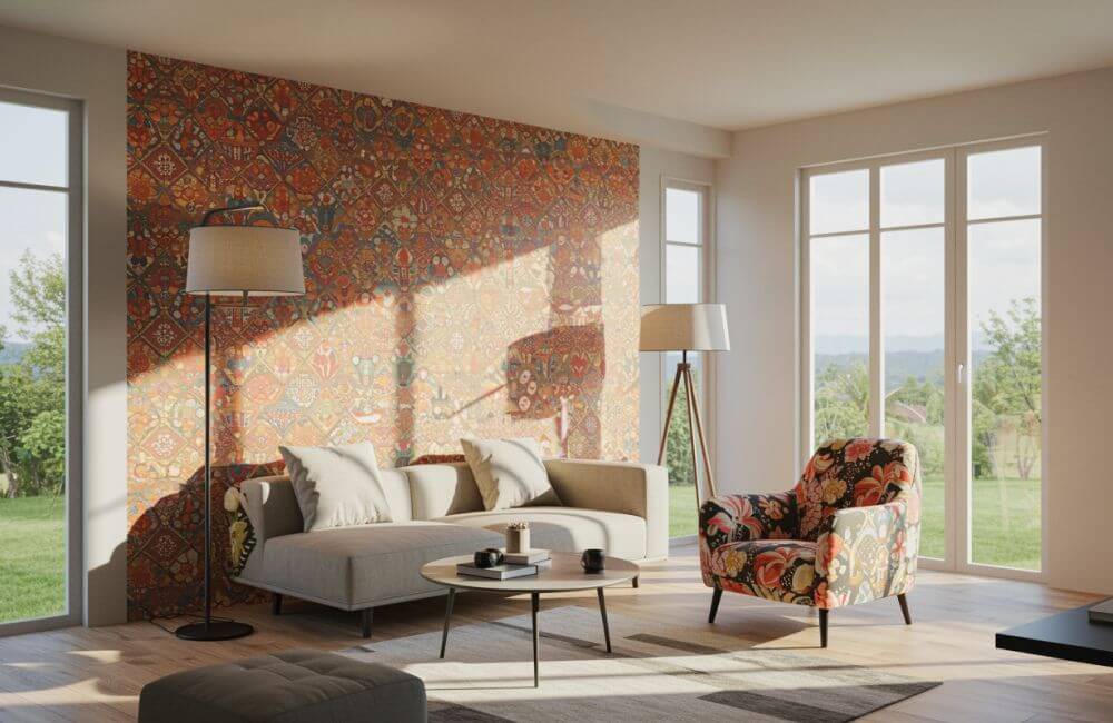 Contoh Aplikasi Digital Printing Pada Dinding Interior Yang Dikustomisasi Sesuai Tema Ruangan.