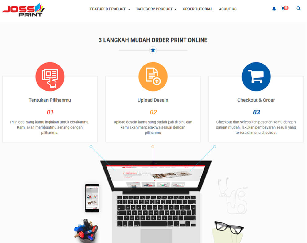 Antarmuka Pengguna Web-To-Print Menampilkan Form Pemesanan Cetak Online Di Layar Komputer.