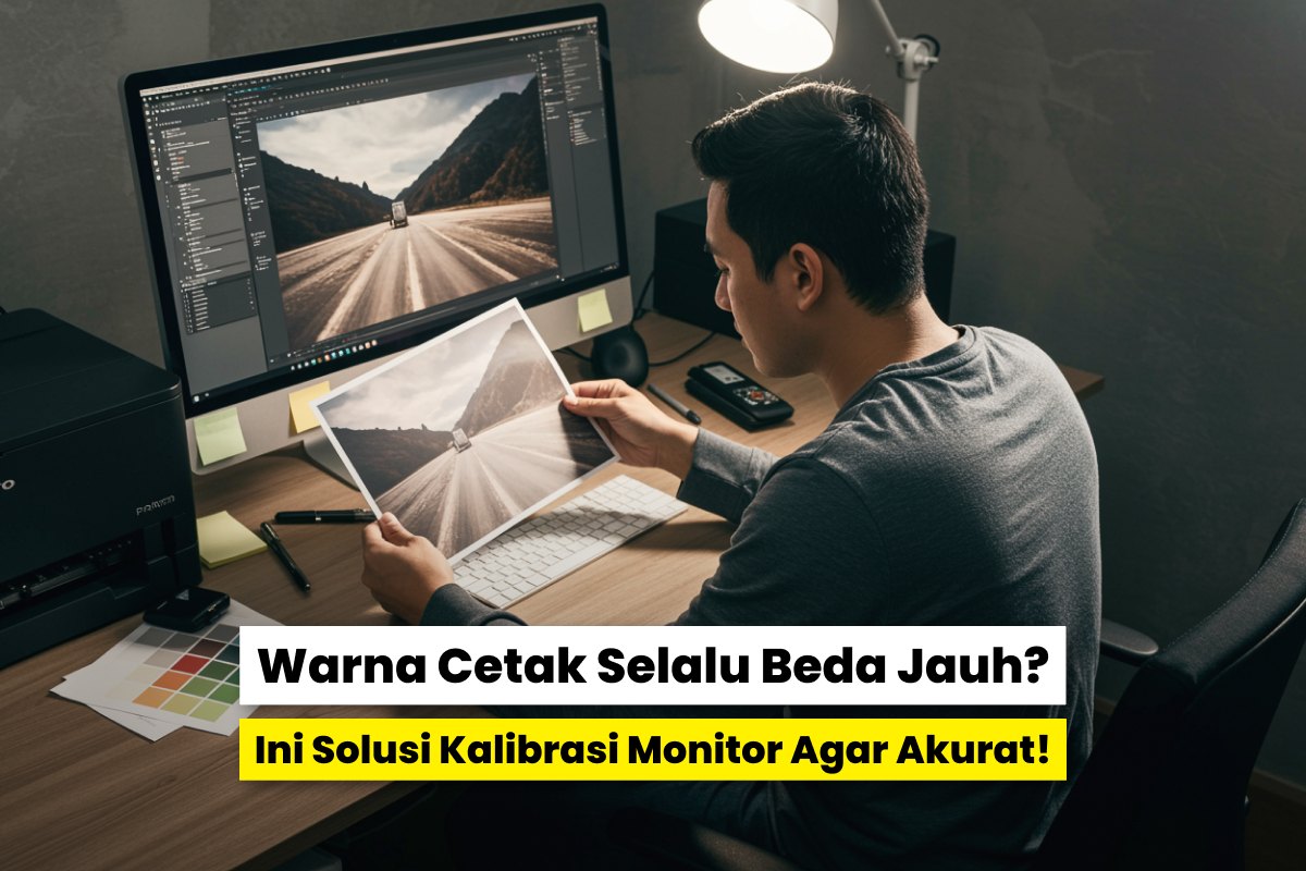 Ilustrasi Perbedaan Warna Antara Tampilan Monitor Dan Hasil Cetak Yang Mengecewakan.