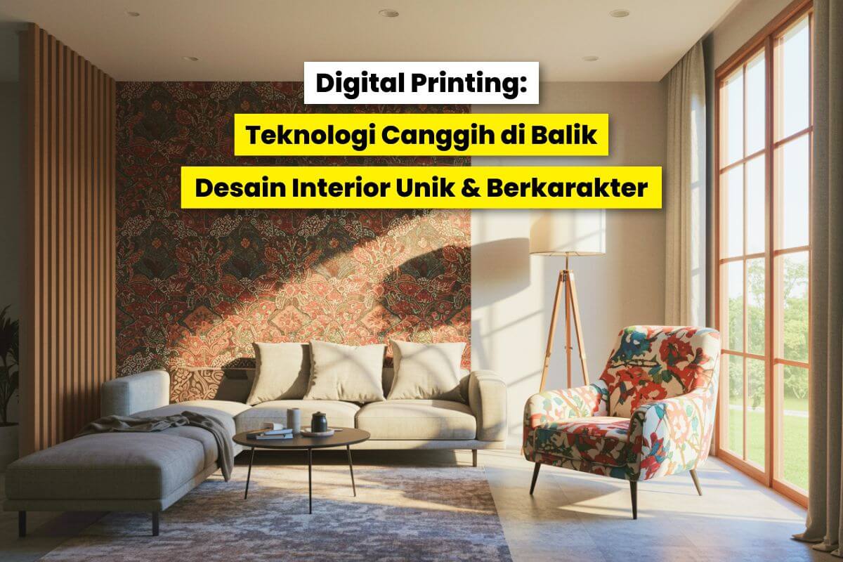 Contoh Ruangan Interior Dengan Dekorasi Hasil Digital Printing Yang Mencerminkan Gaya Personal.