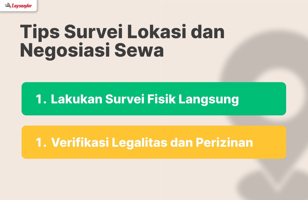Tips Survei Lokasi Dan Negosiasi Sewa Tempat Bisnis Digital Printing.