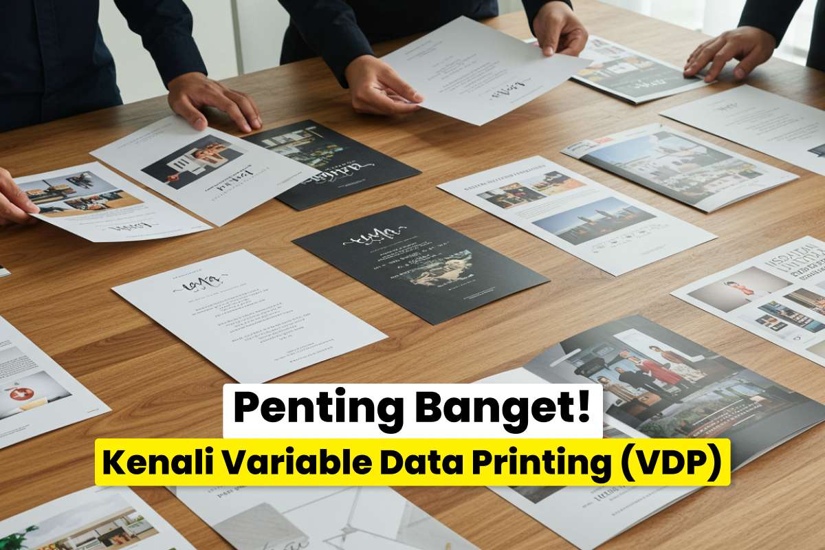 Contoh Hasil Cetak Vdp Seperti Undangan Dengan Nama Berbeda Dan Brosur Personalisasi Bergambar Sesuai Data Penerima.