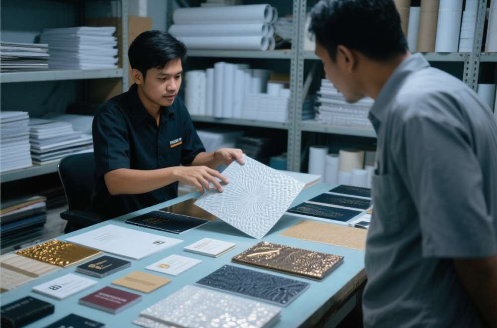 Penawaran Upgrade Material Dan Finishing Premium Untuk Produk Cetak.