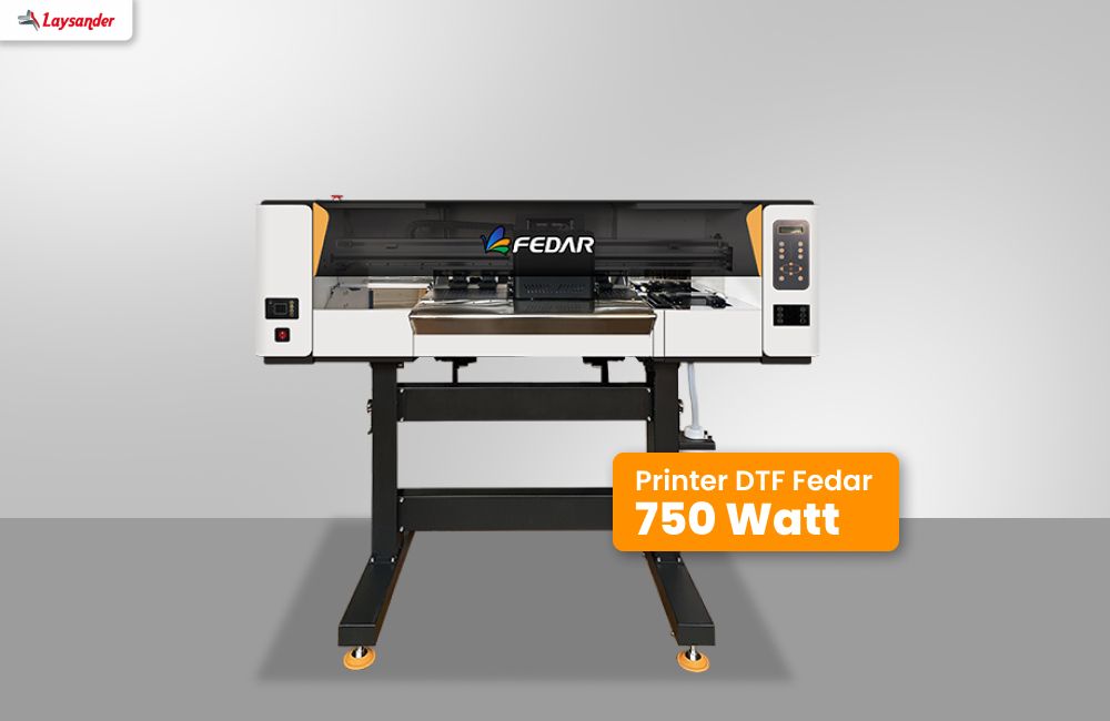 Mesin Printer Dtf Fedar Dengan Daya 750 Watt Ditampilkan Di Ruang Kerja