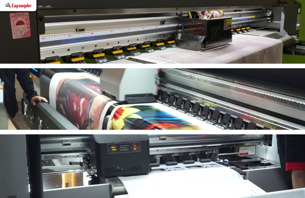 Mesin Printer Percetakan Modern Dengan Hasil Cetak Berkualitas Tinggi Yang Dipamerkan Di All Print 2025.